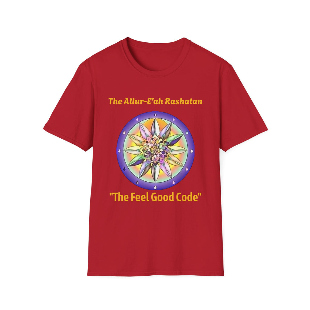 Unisex T-Shirt with The Allur-E'ah Rashatan Spiritual Water Code for Personal Growth & Astrological Connection, Energy Shift