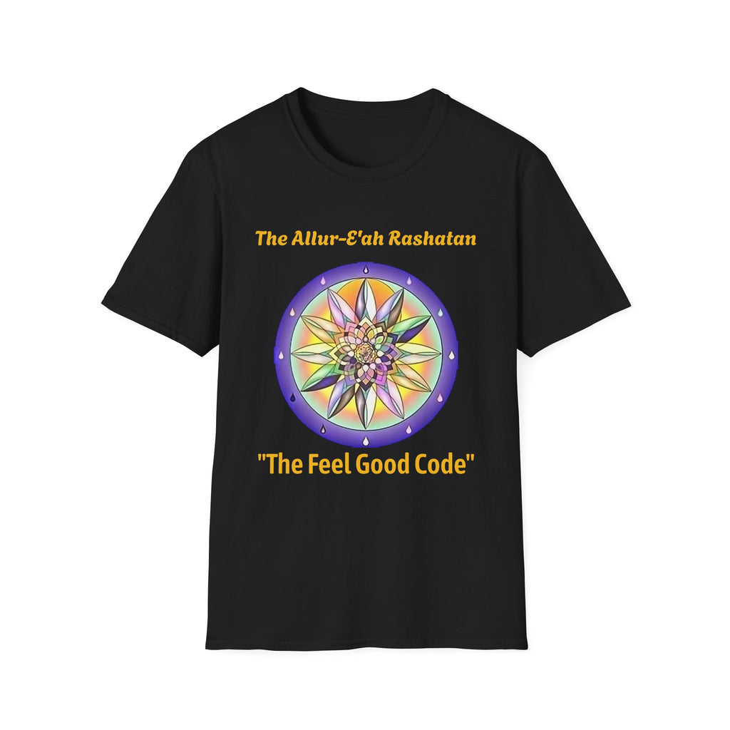 Unisex T-Shirt with The Allur-E'ah Rashatan Spiritual Water Code for Personal Growth & Astrological Connection, Energy Shift