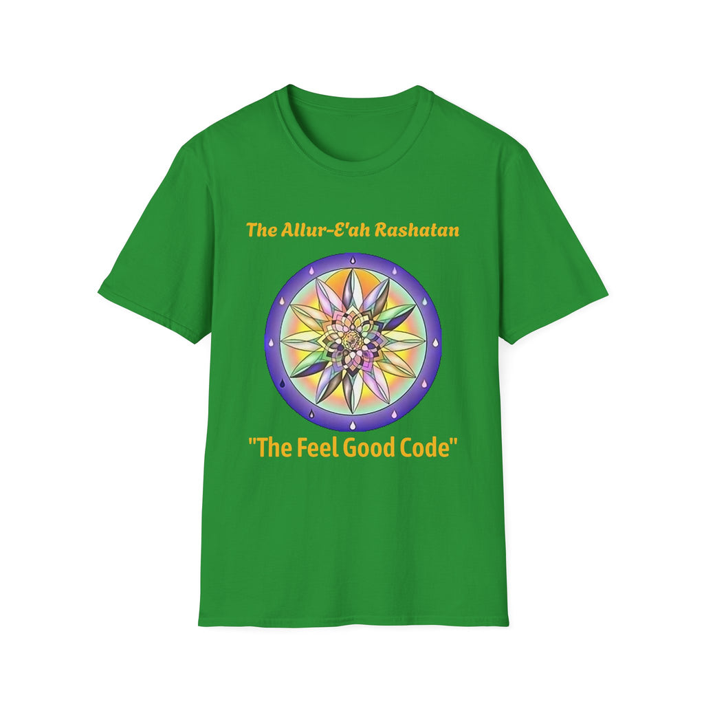 Unisex T-Shirt with The Allur-E'ah Rashatan Spiritual Water Code for Personal Growth & Astrological Connection, Energy Shift