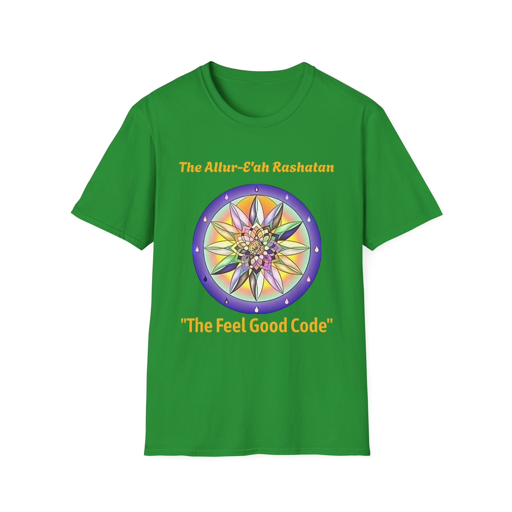 Unisex T-Shirt with The Allur-E'ah Rashatan Spiritual Water Code for Personal Growth & Astrological Connection, Energy Shift