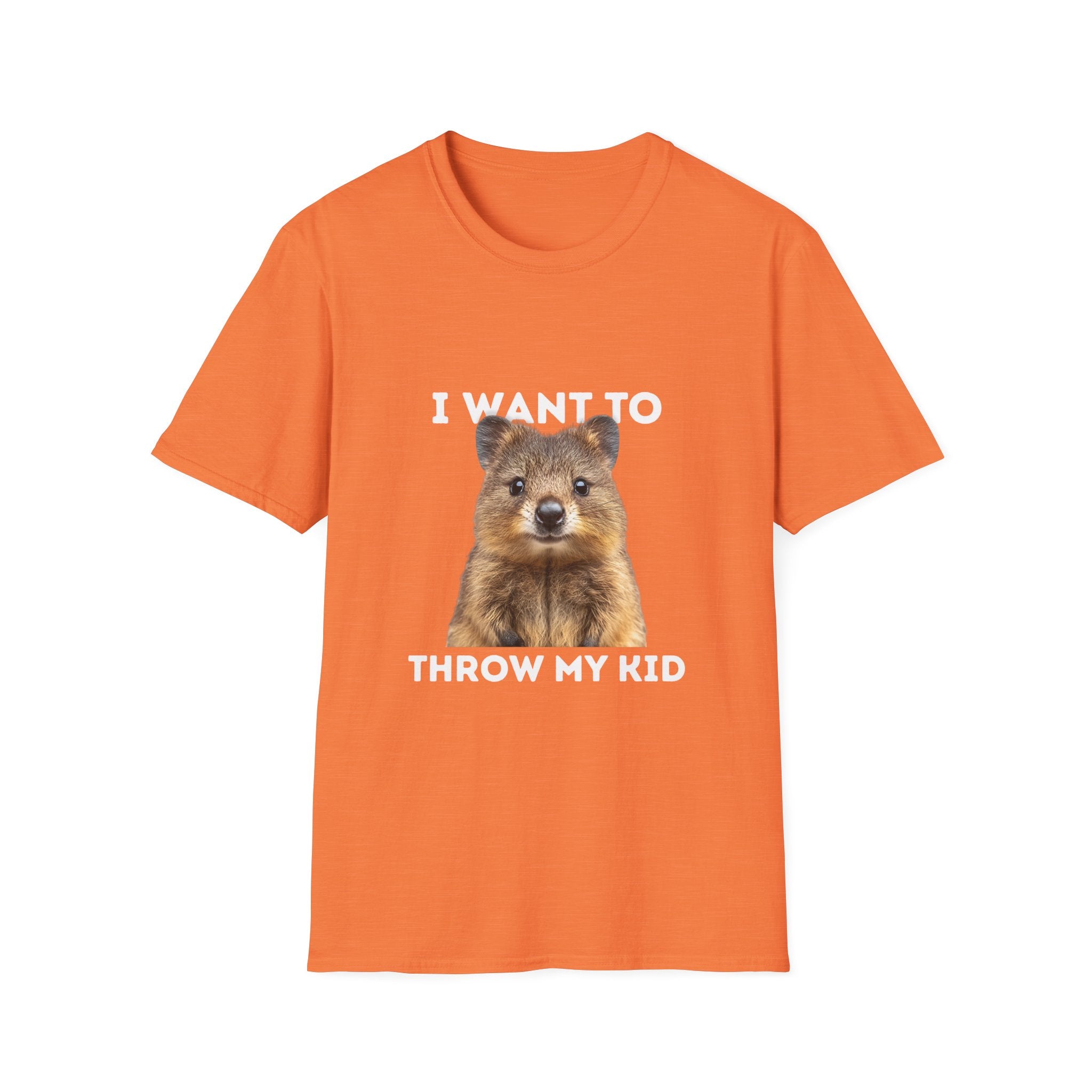 Humorous Unisex T-Shirt: 'I Want to Throw My Kid'