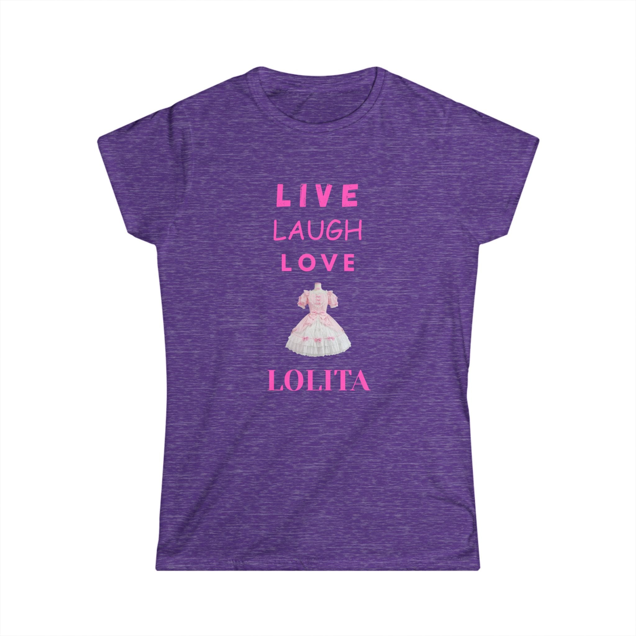 Live Laugh Love Lolita Women's Softstyle Tee | Cute Casual Shirt, Trendy Gift, Everyday Wear, Anime Lover Apparel