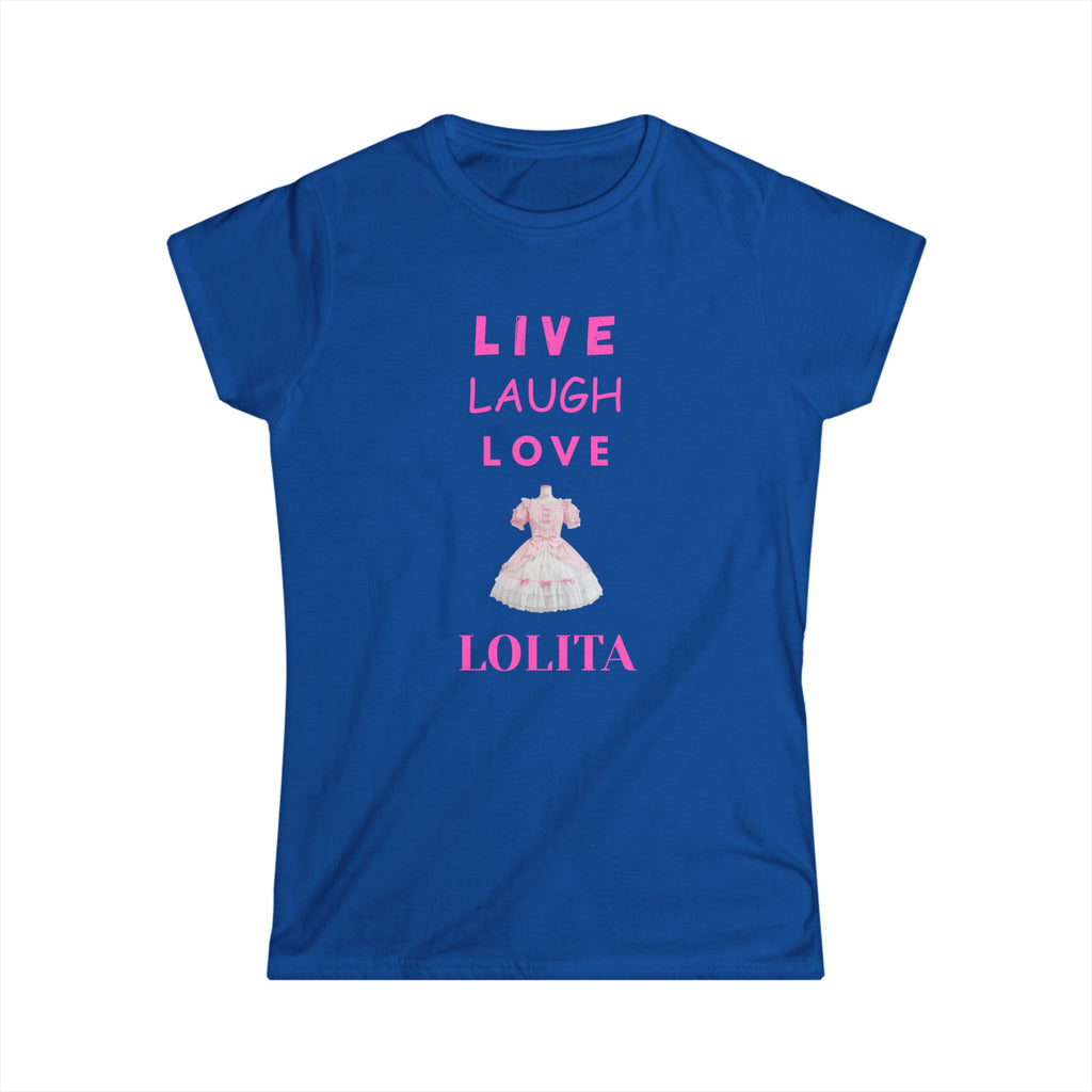 Live Laugh Love Lolita Women's Softstyle Tee | Cute Casual Shirt, Trendy Gift, Everyday Wear, Anime Lover Apparel