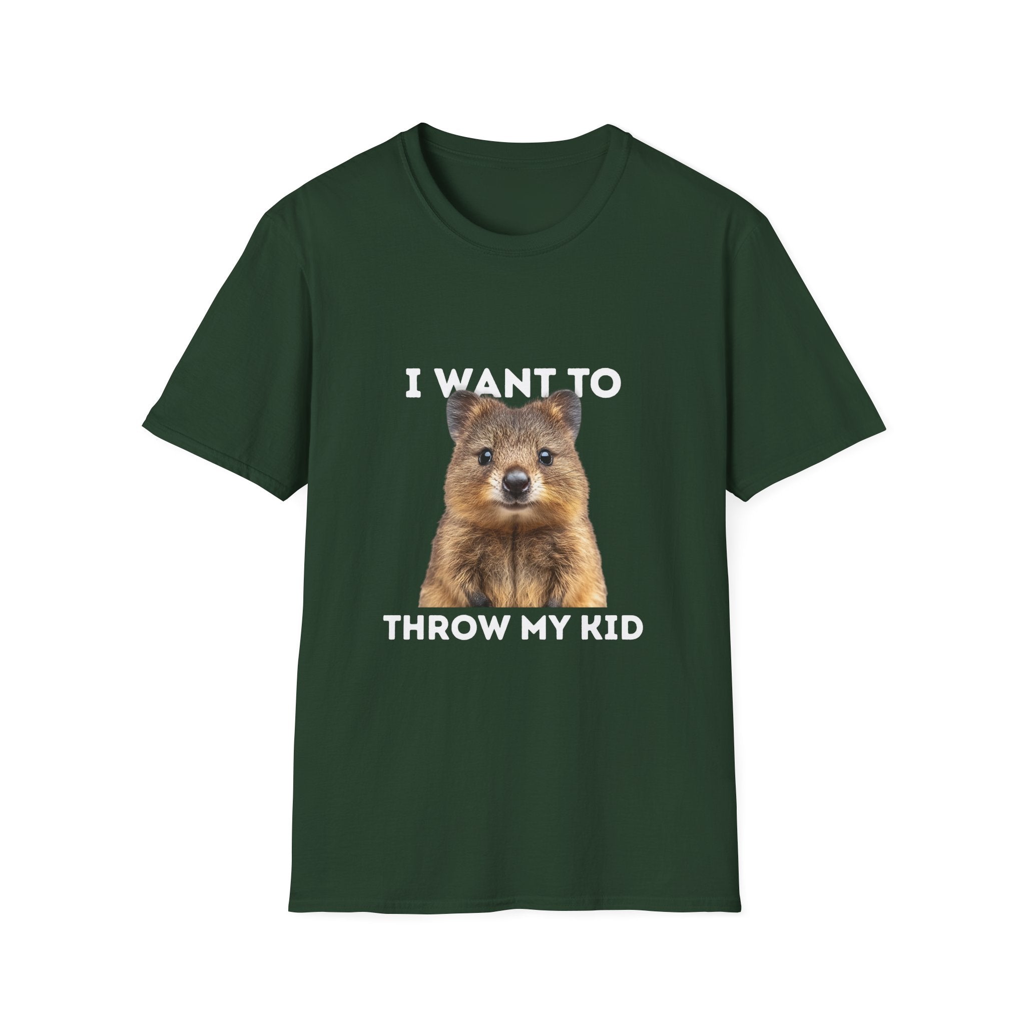 Humorous Unisex T-Shirt: 'I Want to Throw My Kid'