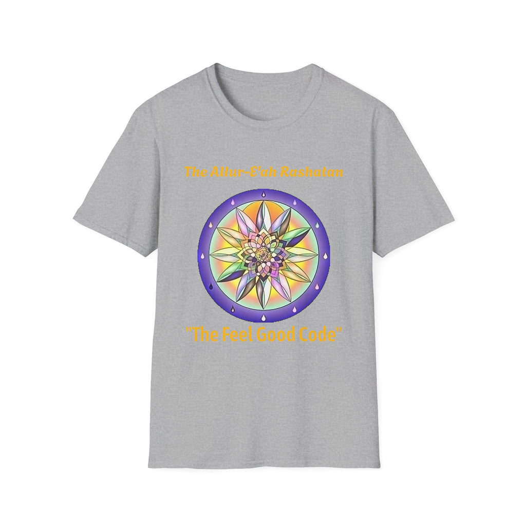 Unisex T-Shirt with The Allur-E'ah Rashatan Spiritual Water Code for Personal Growth & Astrological Connection, Energy Shift