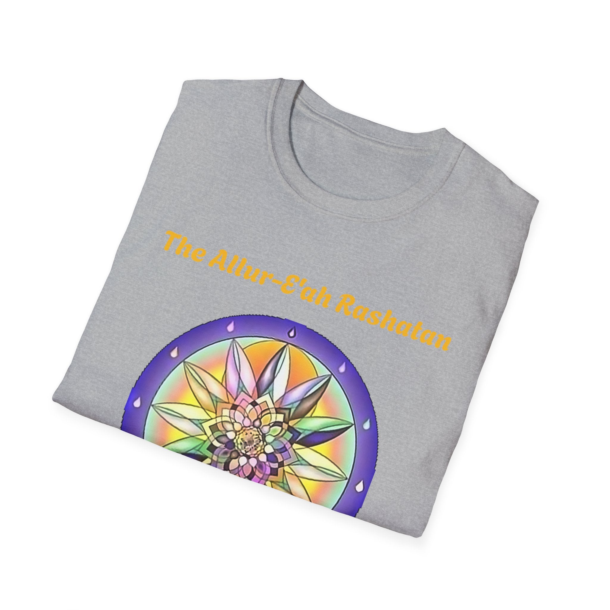 Unisex T-Shirt with The Allur-E'ah Rashatan Spiritual Water Code for Personal Growth & Astrological Connection, Energy Shift