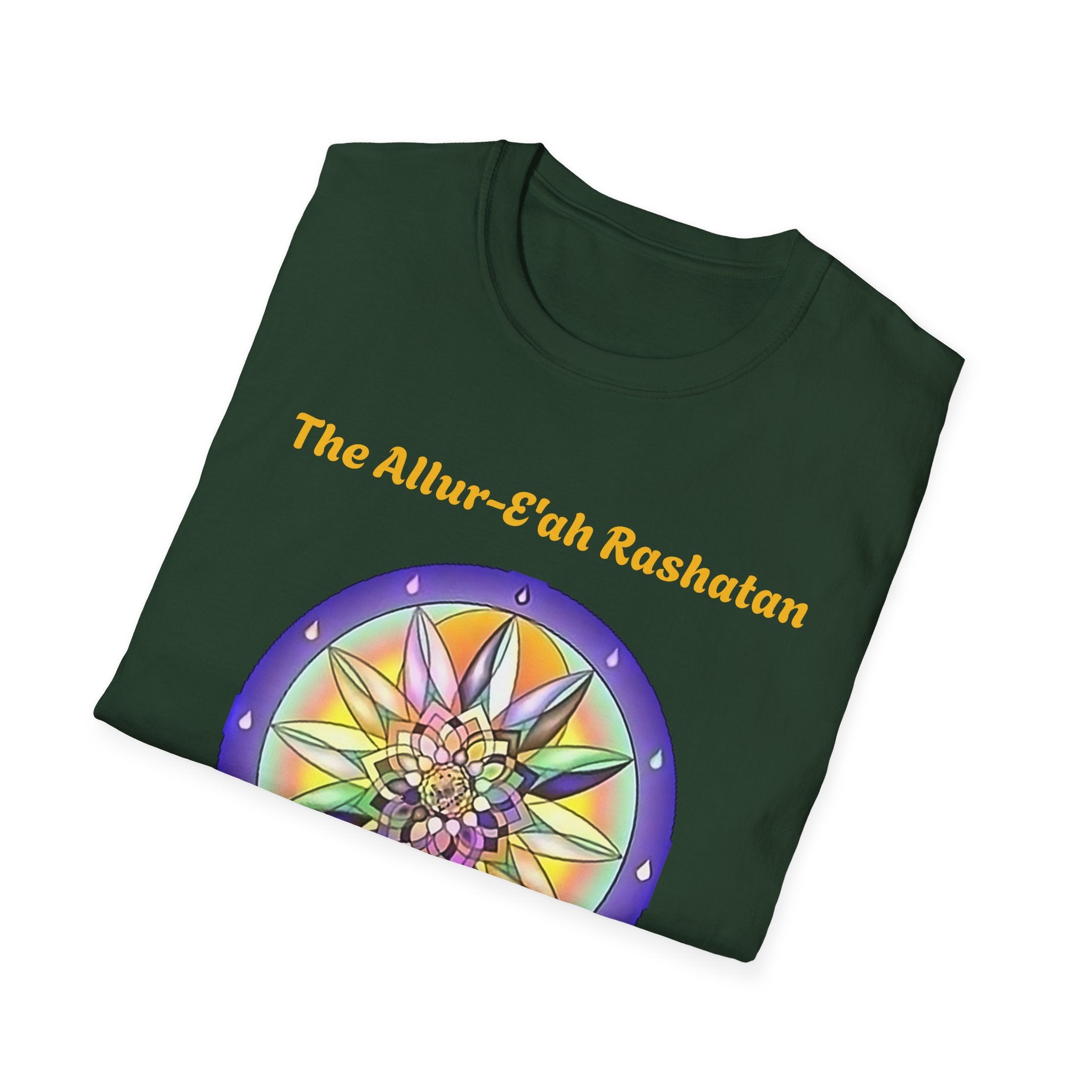 Unisex T-Shirt with The Allur-E'ah Rashatan Spiritual Water Code for Personal Growth & Astrological Connection, Energy Shift