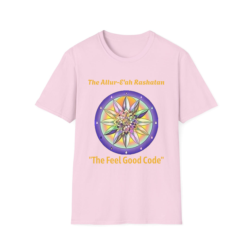Unisex T-Shirt with The Allur-E'ah Rashatan Spiritual Water Code for Personal Growth & Astrological Connection, Energy Shift