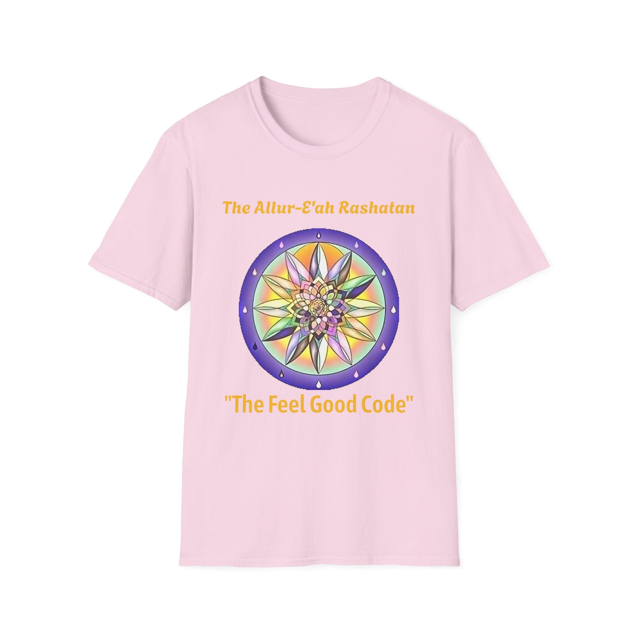 Unisex T-Shirt with The Allur-E'ah Rashatan Spiritual Water Code for Personal Growth & Astrological Connection, Energy Shift