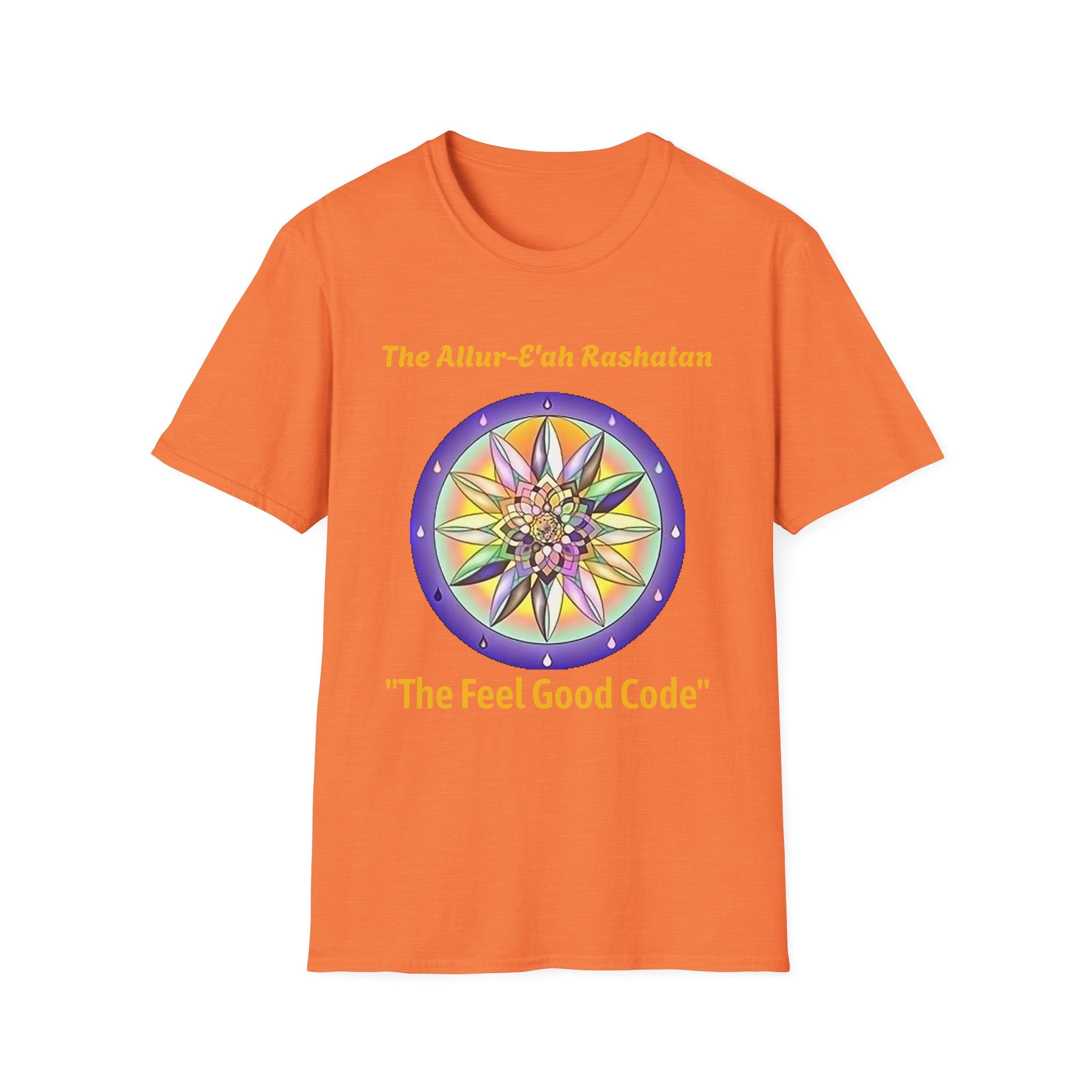 Unisex T-Shirt with The Allur-E'ah Rashatan Spiritual Water Code for Personal Growth & Astrological Connection, Energy Shift