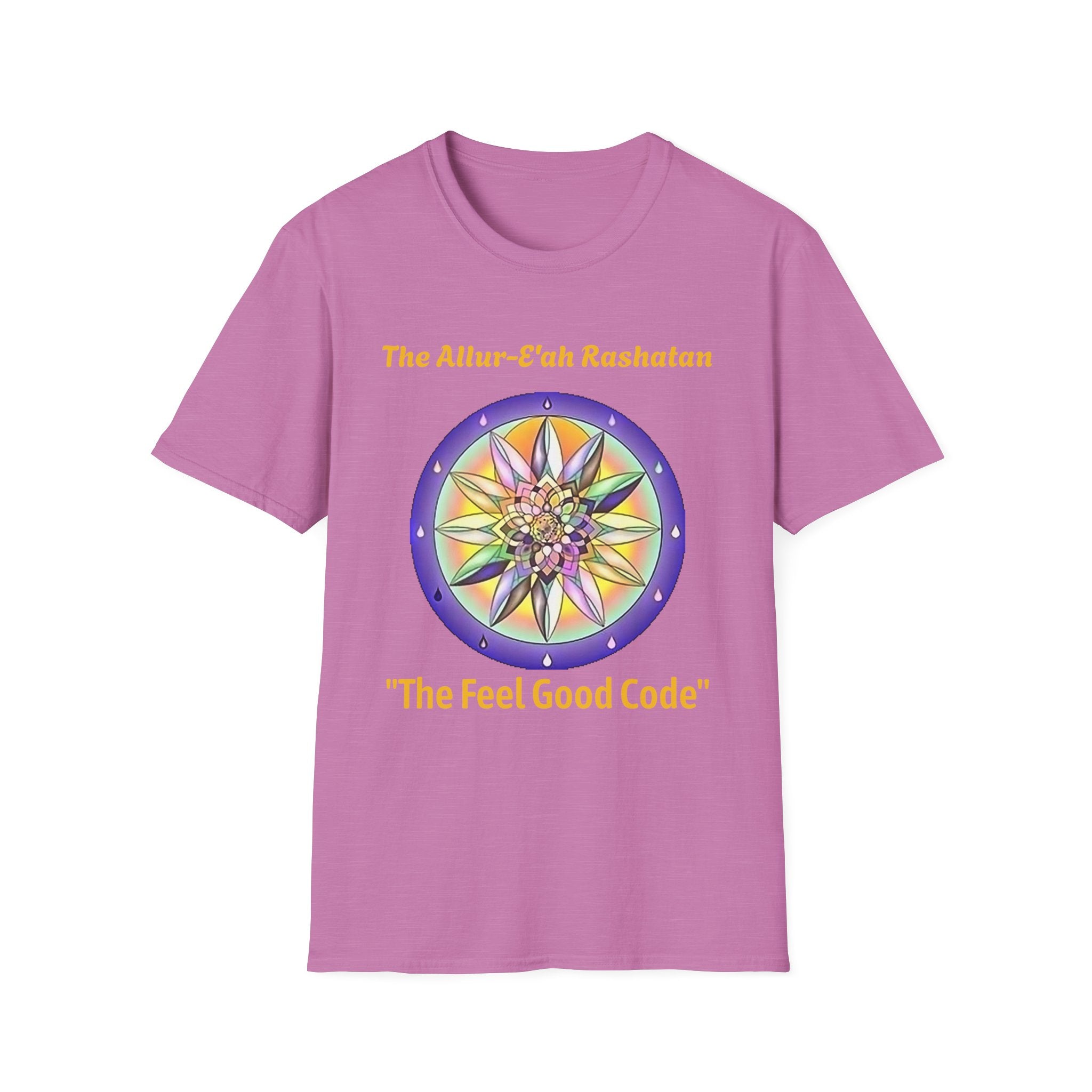 Unisex T-Shirt with The Allur-E'ah Rashatan Spiritual Water Code for Personal Growth & Astrological Connection, Energy Shift