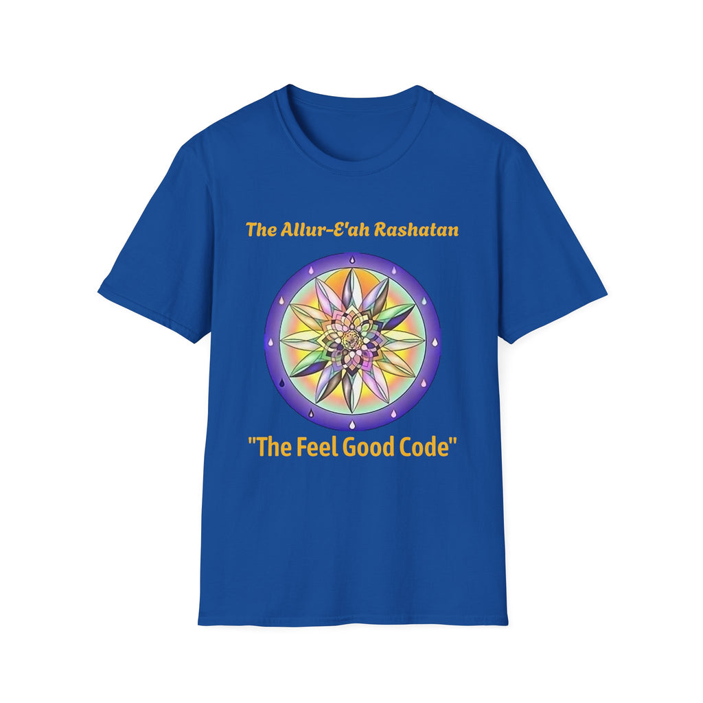 Unisex T-Shirt with The Allur-E'ah Rashatan Spiritual Water Code for Personal Growth & Astrological Connection, Energy Shift