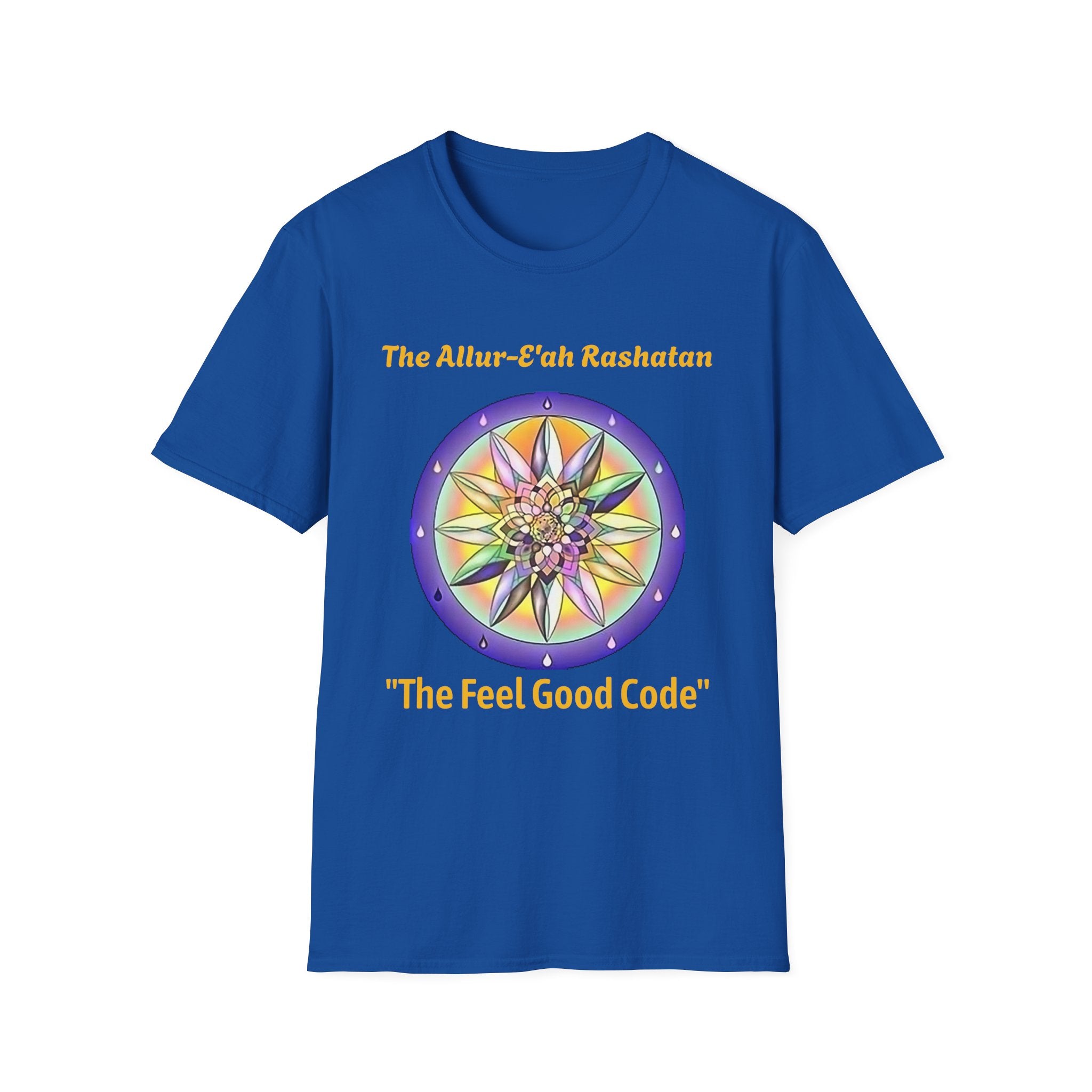 Unisex T-Shirt with The Allur-E'ah Rashatan Spiritual Water Code for Personal Growth & Astrological Connection, Energy Shift