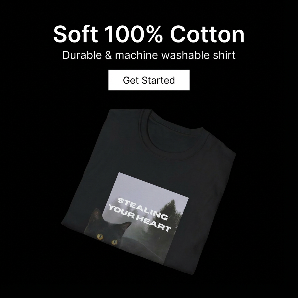 Stealing Your Heart Cat T-Shirt, Funny Cat Lover Gift, Pet Owner Tee, Cozy Everyday Wear, Birthday Present for Cat Lovers