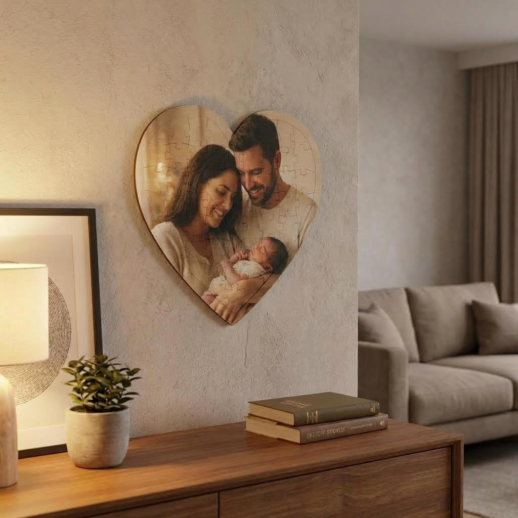 Personalized Heart shape Custom Puzzle
