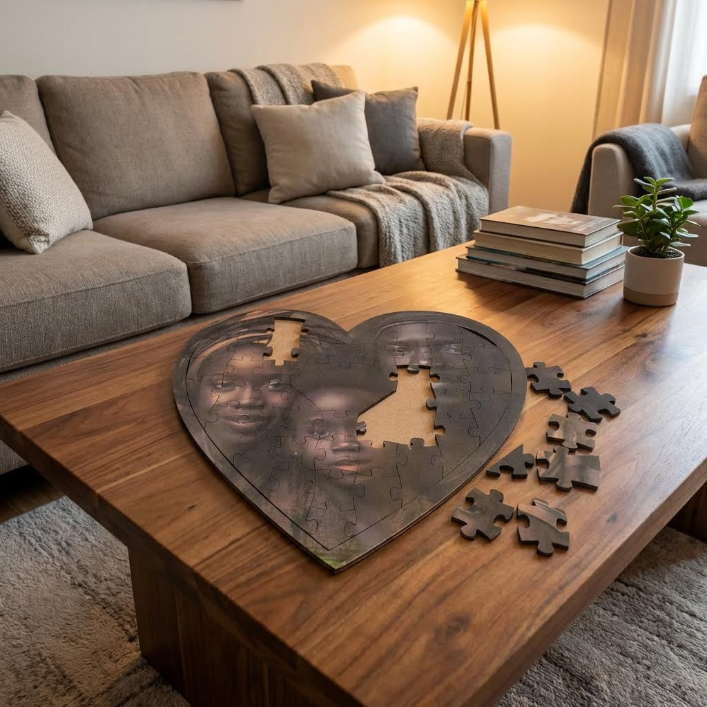 Personalized Heart shape Custom Puzzle