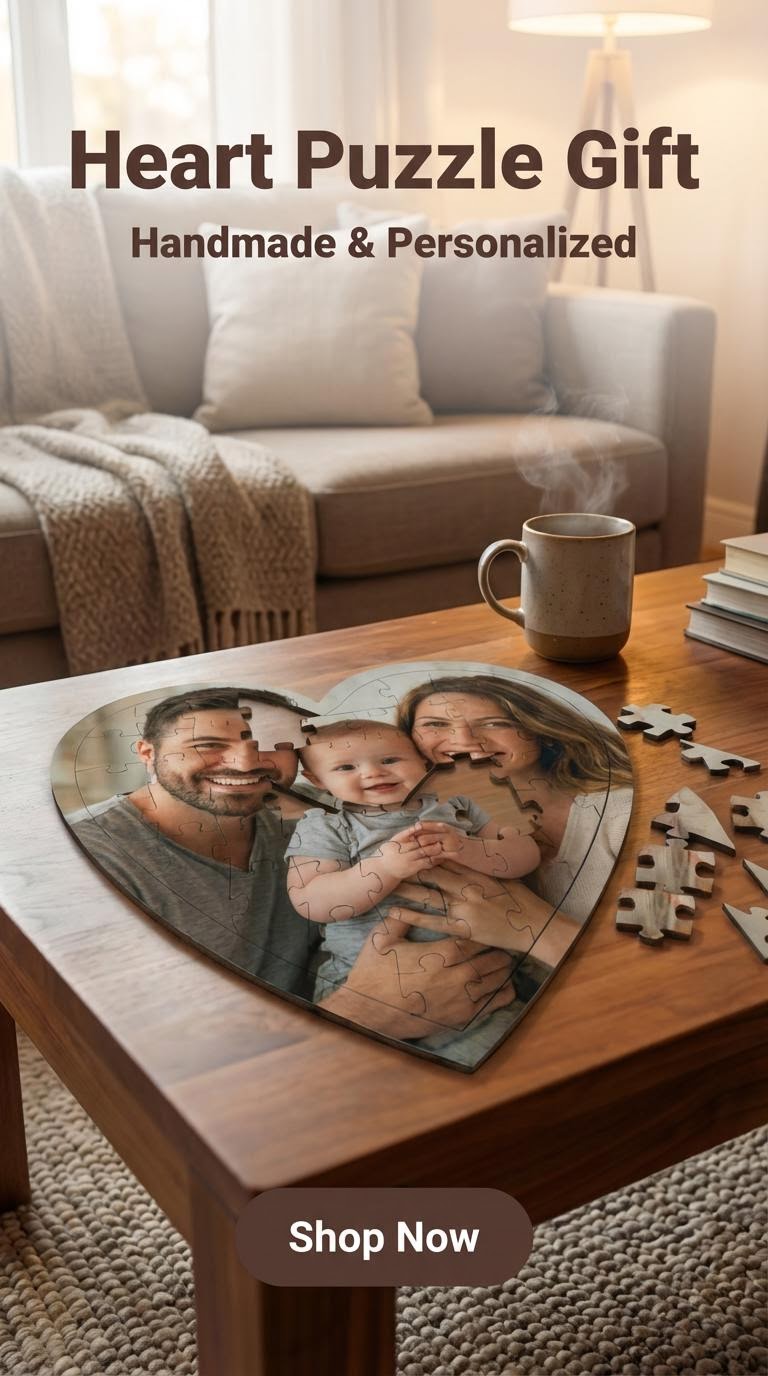 Personalized Heart shape Custom Puzzle