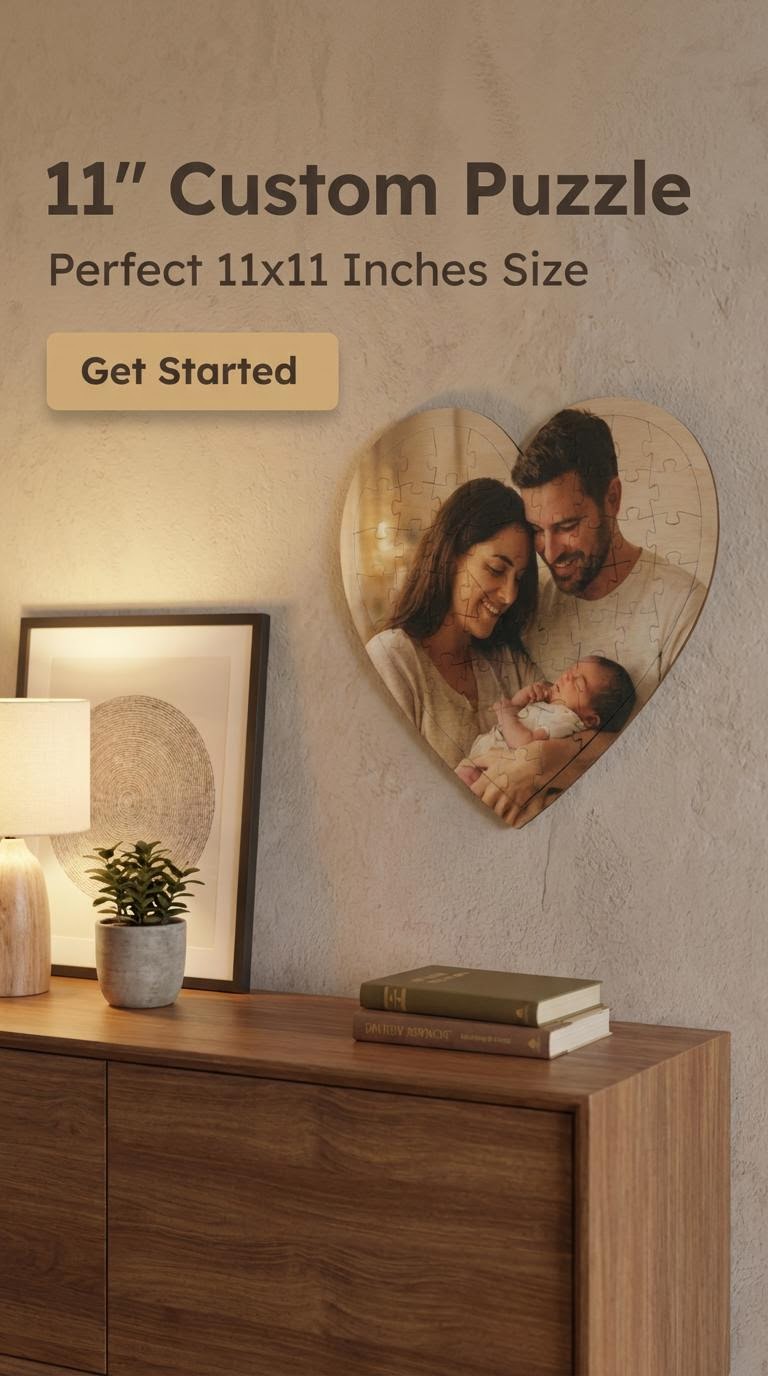Personalized Heart shape Custom Puzzle