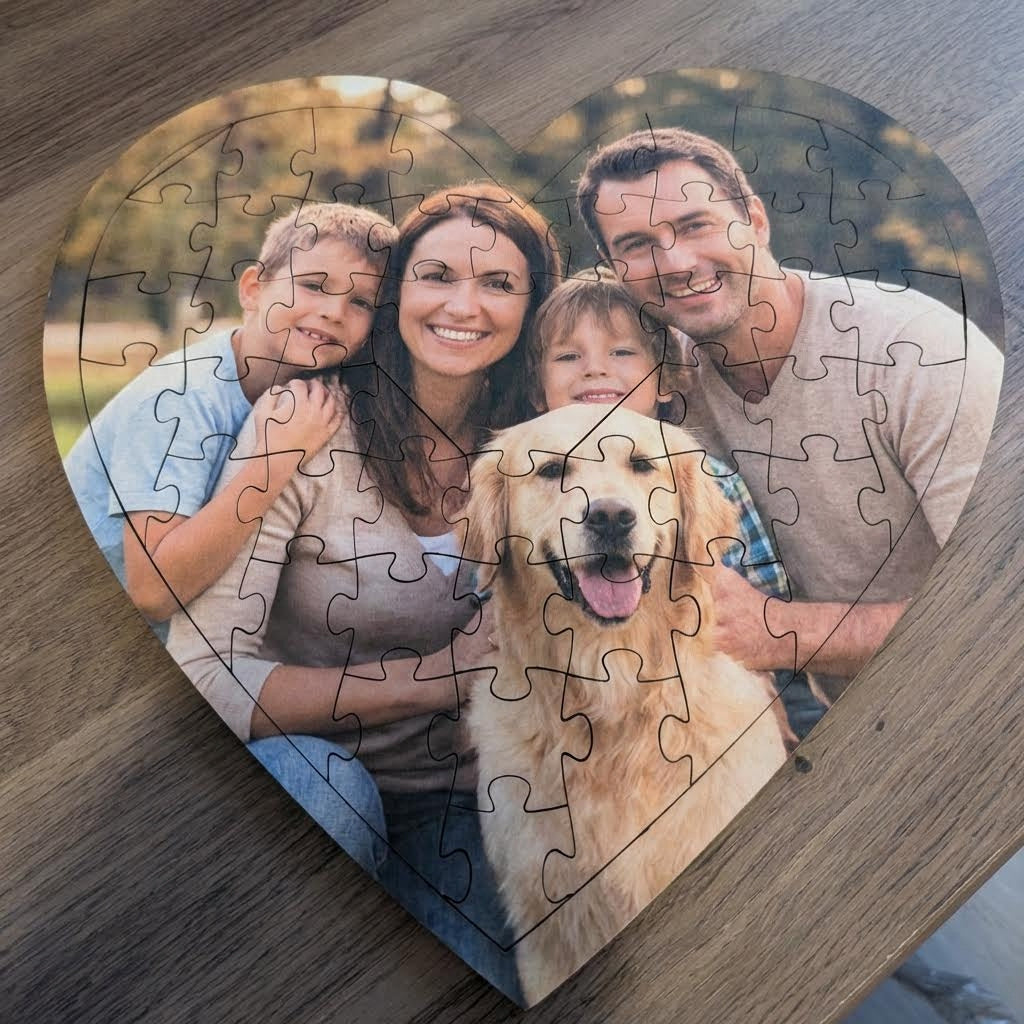 Personalized Heart shape Custom Puzzle