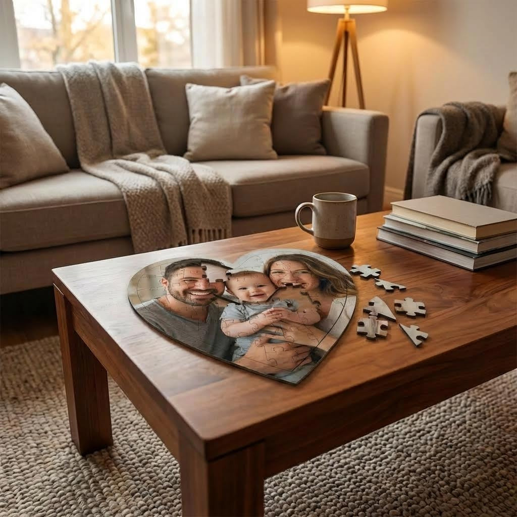 Personalized Heart shape Custom Puzzle