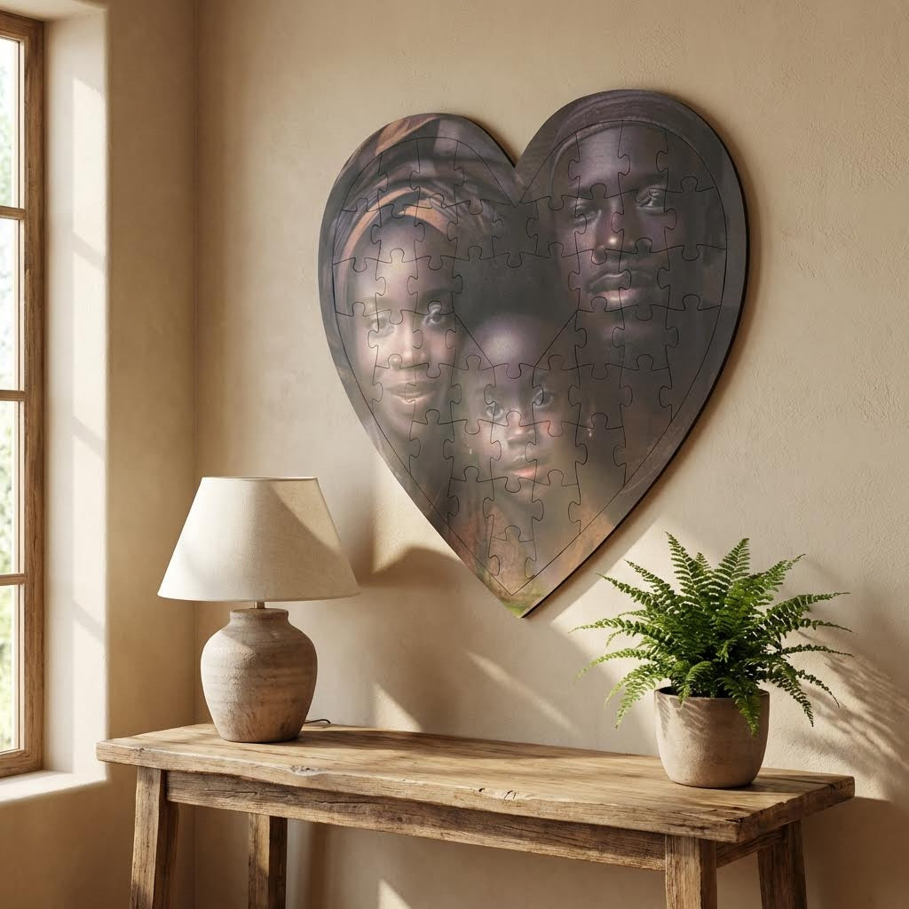 Personalized Heart shape Custom Puzzle